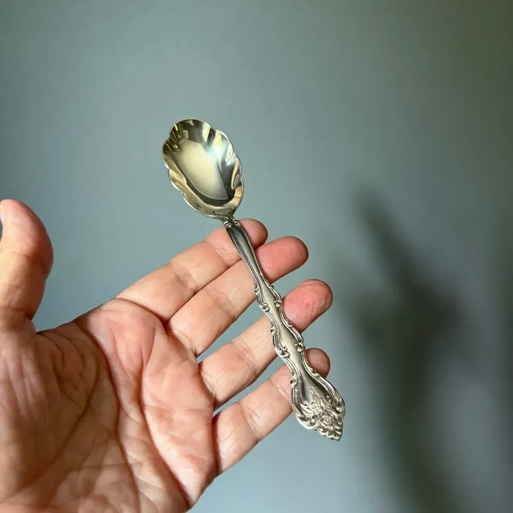 International Silverplate Party Set Orleans Tray Spoon in Original Box